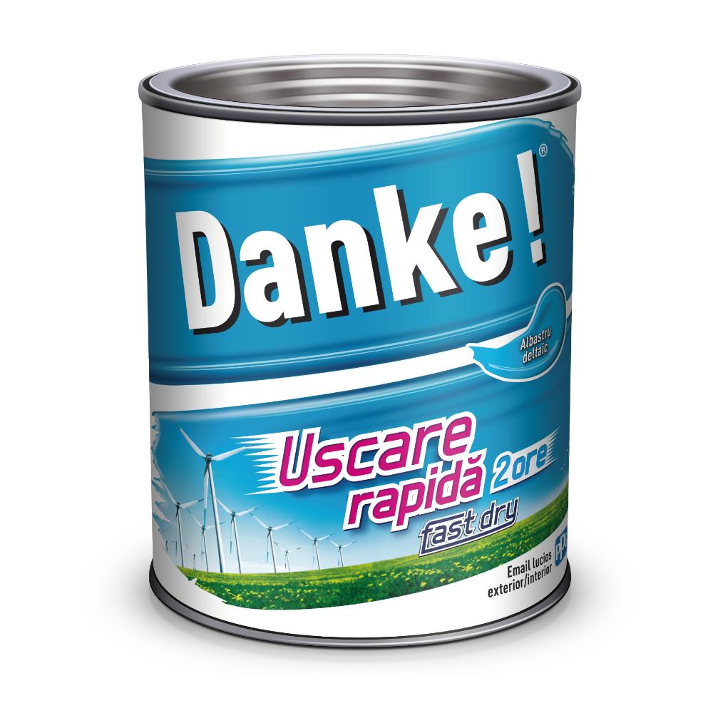 Email Danke! Uscare Rapida, pentru lemn, metal, zidarie, interior/exterior, albastru deltaic, 0.75 l
