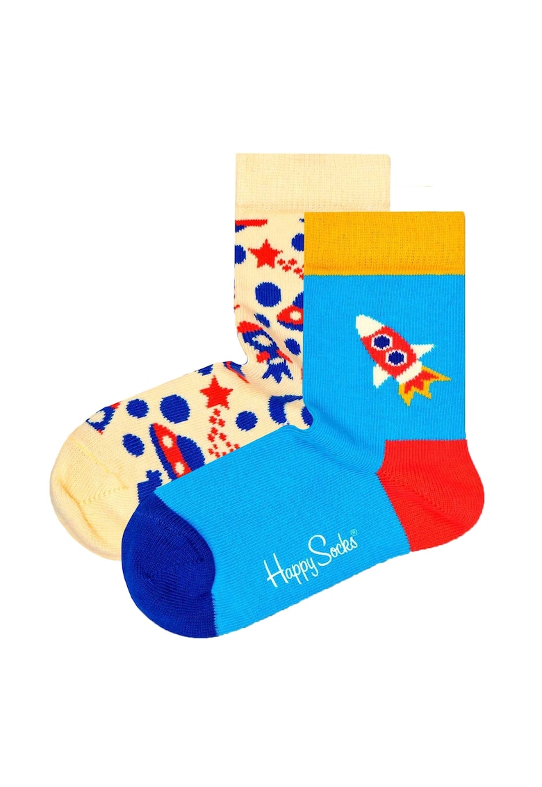 Set de sosete din amestec de bumbac organic - 2 perechi - Multicolor