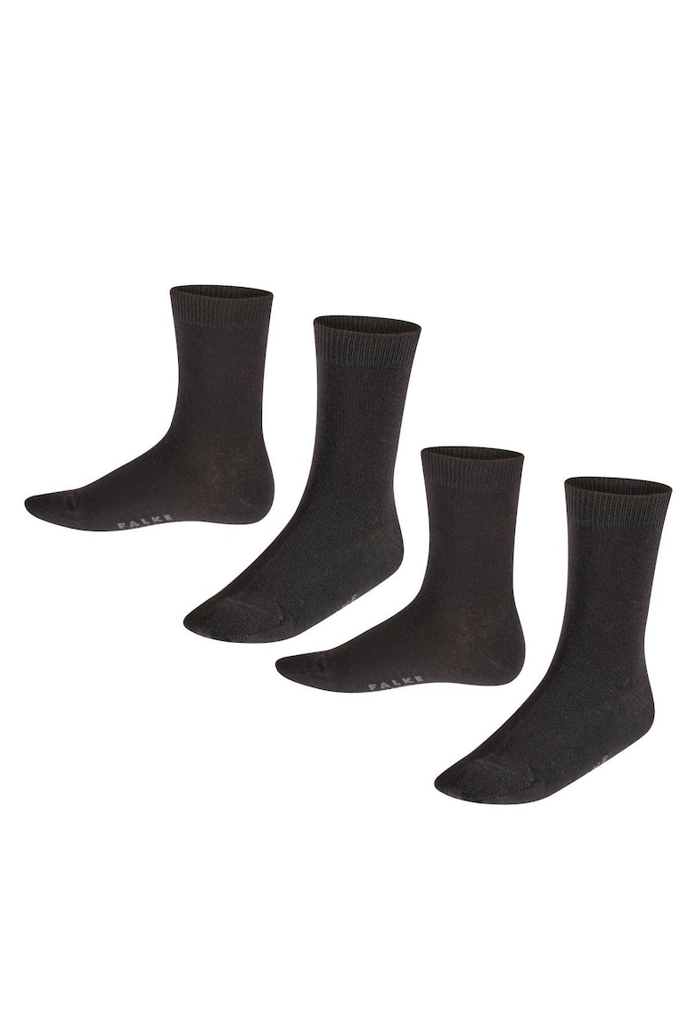 Set de sosete scurte Happy - 2 perechi - Negru