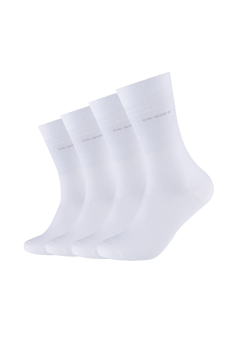 Set de sosete lungi unisex - 4 perechi - Alb