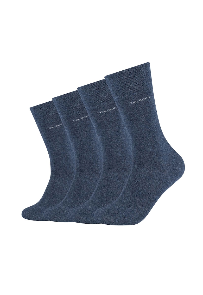 Set de sosete lungi unisex - 4 perechi - Albastru