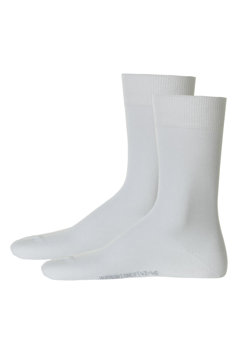 Set de sosete lungi cu model uni - 2 perechi - Alb