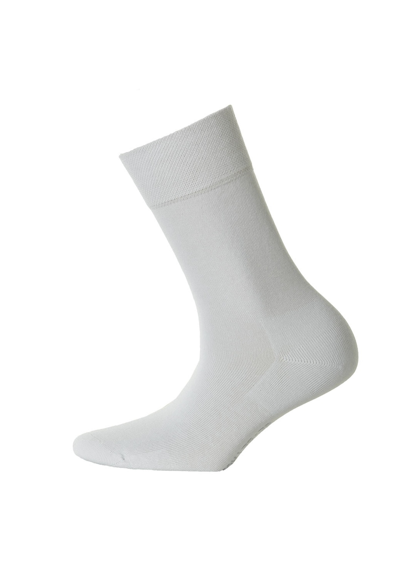 Sosete lungi din amestec de bumbac - Alb
