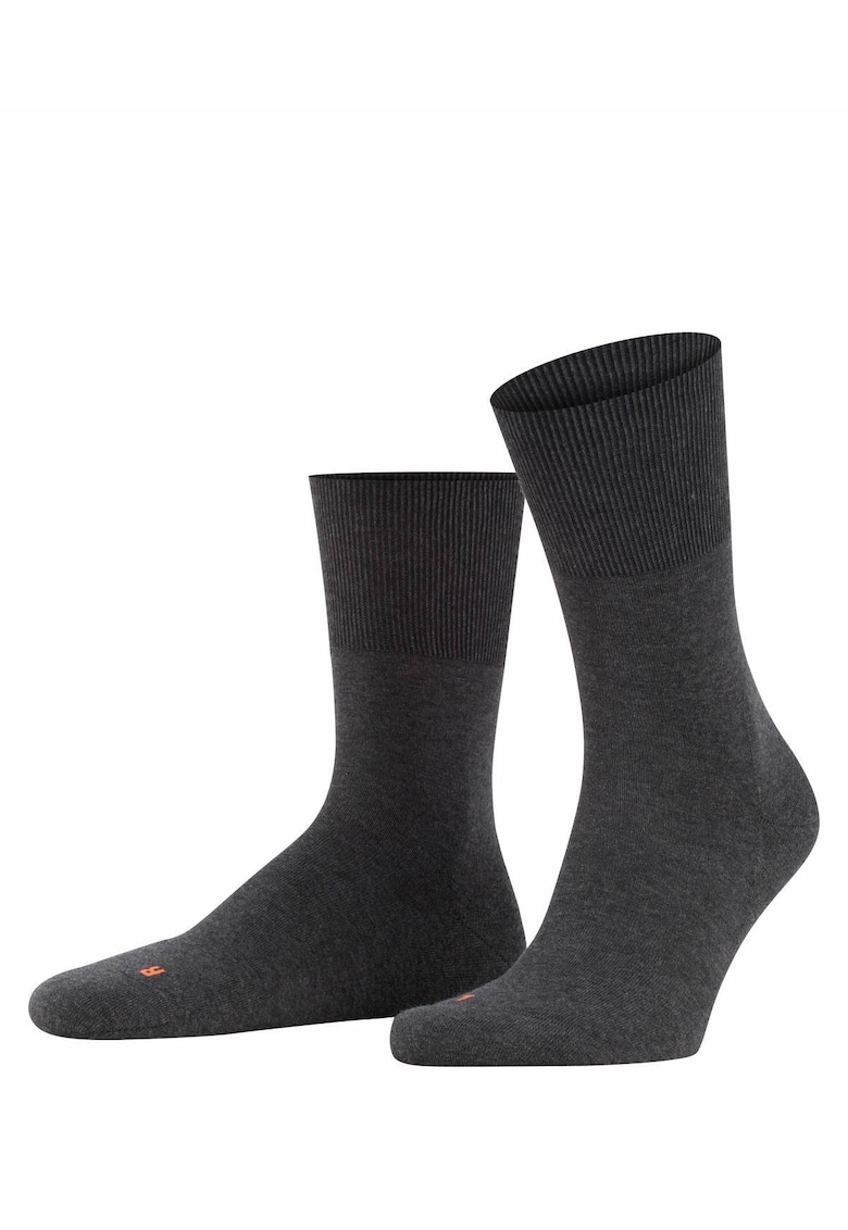 Sosete lungi unisex tricotate fin - Gri inchis