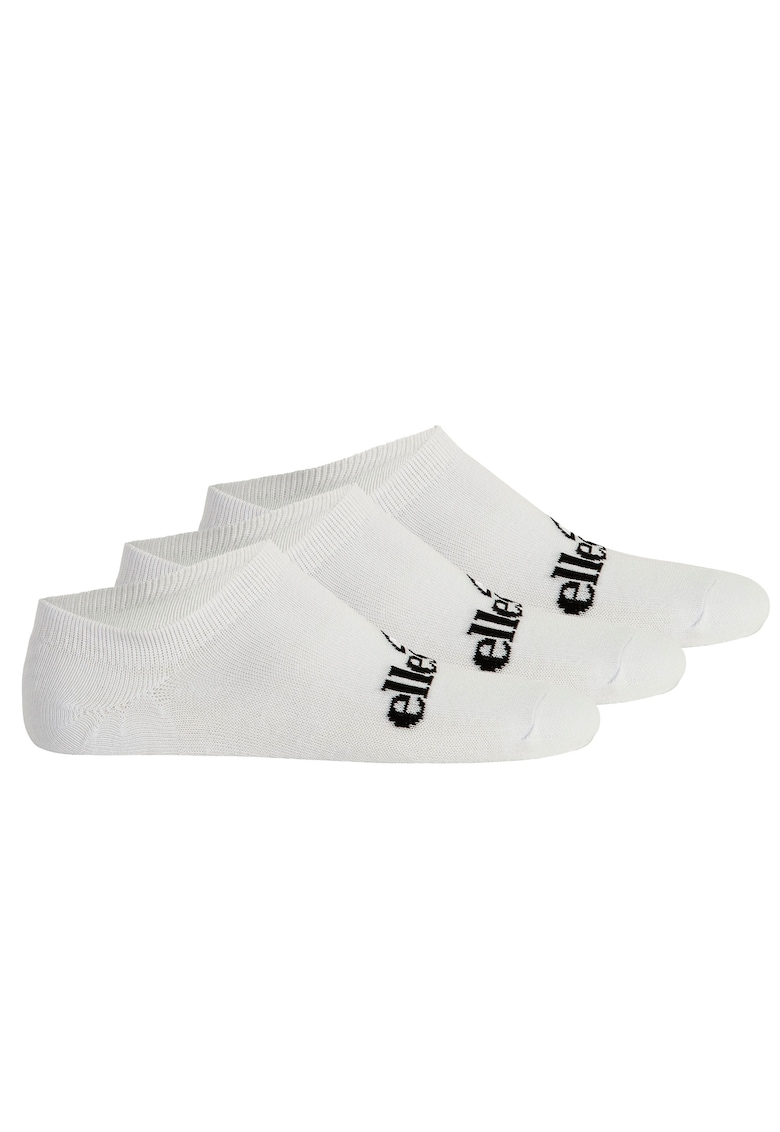 Set de sosete unisex pana la glezna - 3 perechi - Alb