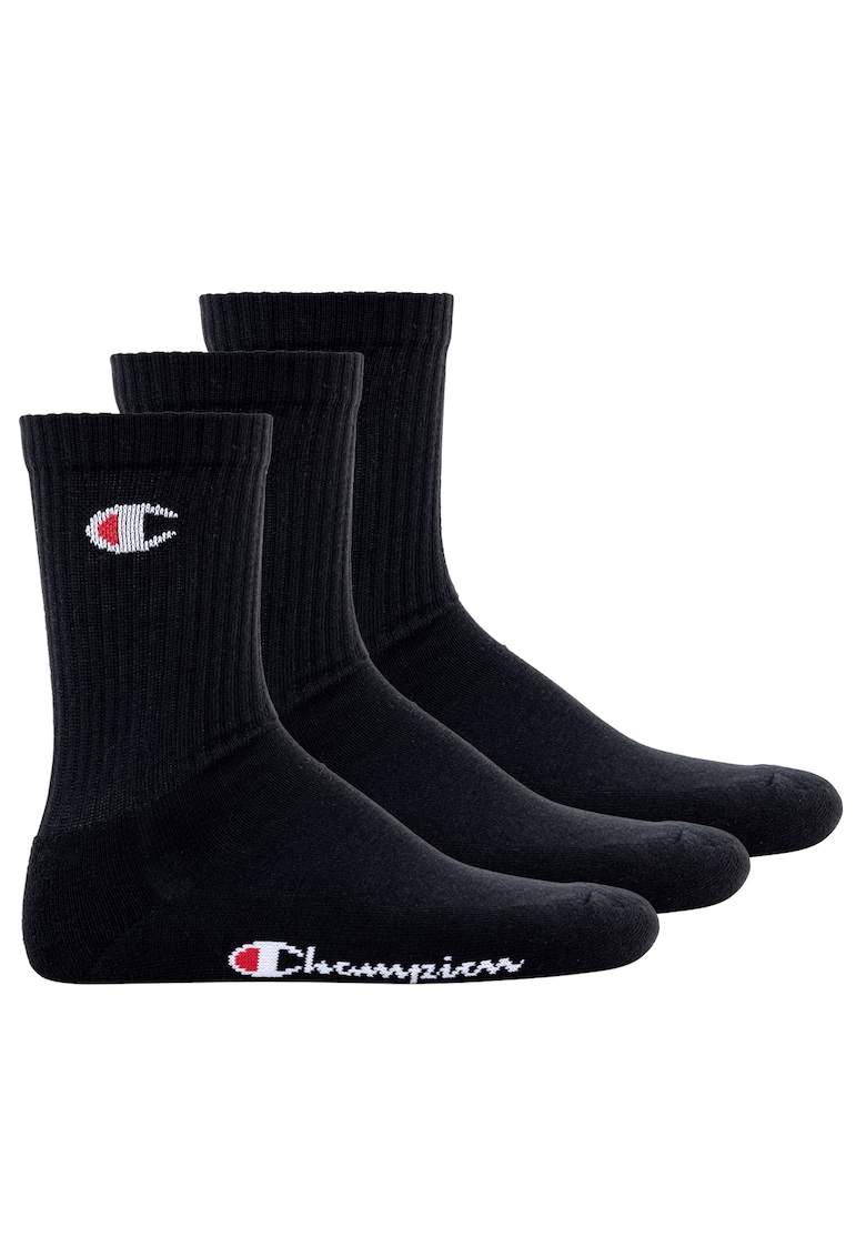 Set de sosete lungi unisex - 3 perechi - Negru