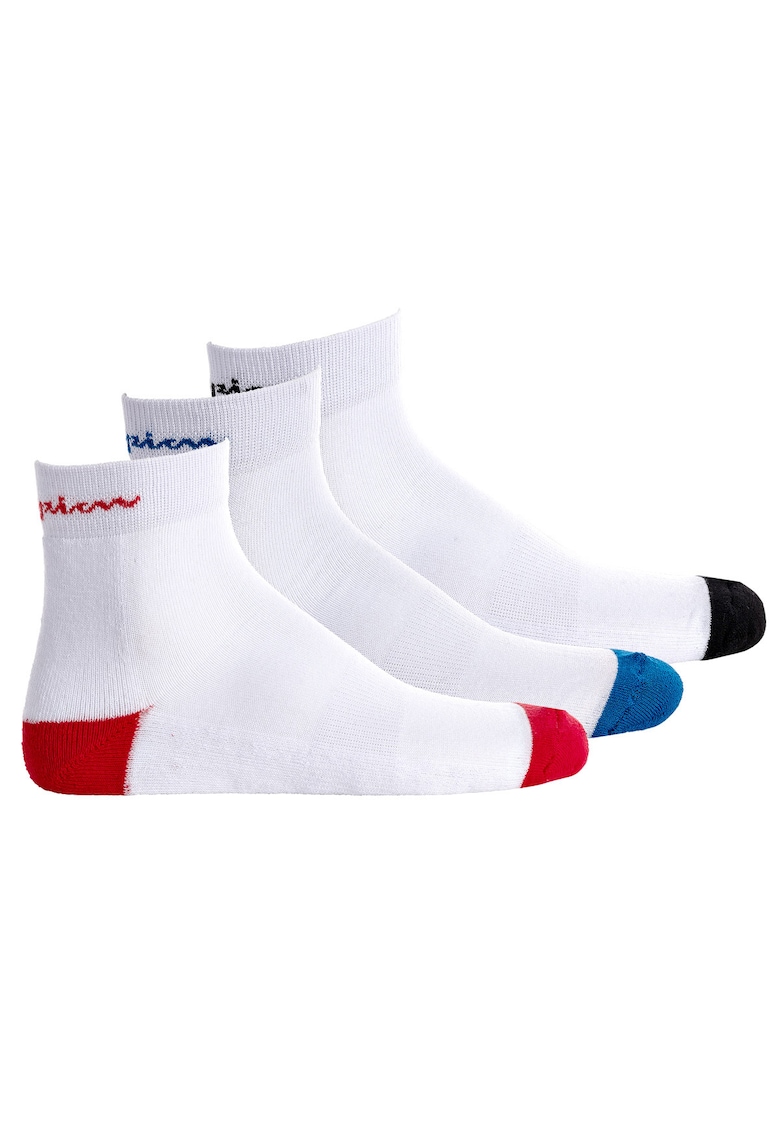 Set de sosete scurte unisex - 3 perechi - Alb