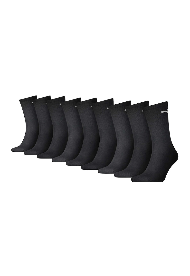 Set de sosete lungi unisex - 9 perechi - Negru