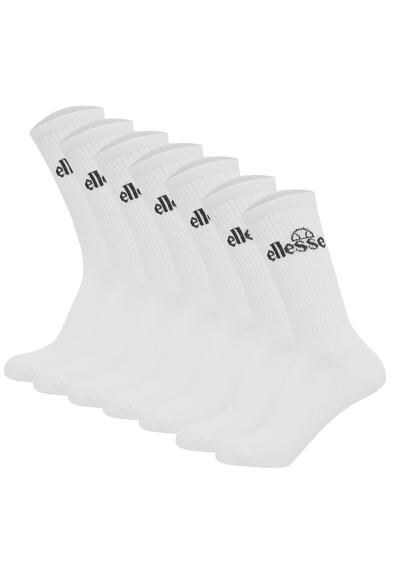 Set de sosete lungi unisex - 7 perechi - Alb