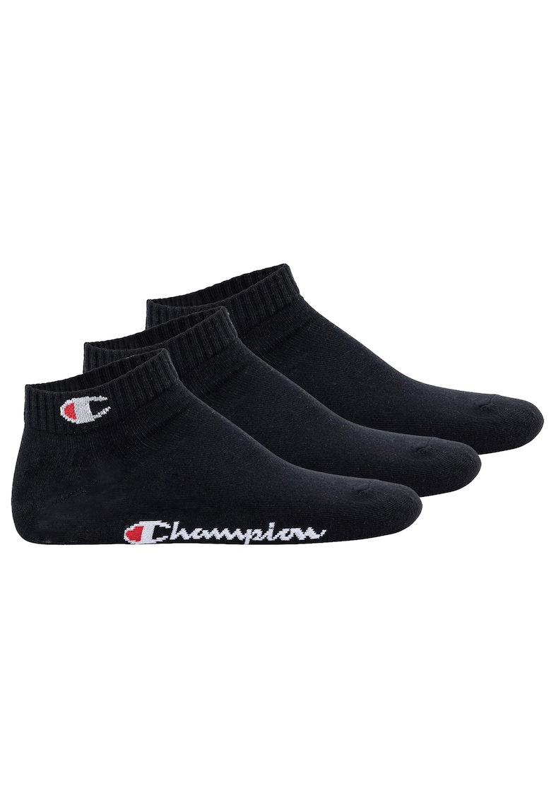 Set de sosete unisex pana la glezna - 3 perechi - Negru