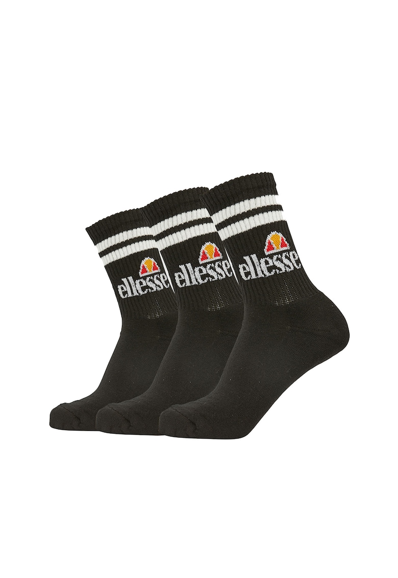 Set de sosete lungi unisex - 3 perechi - Negru