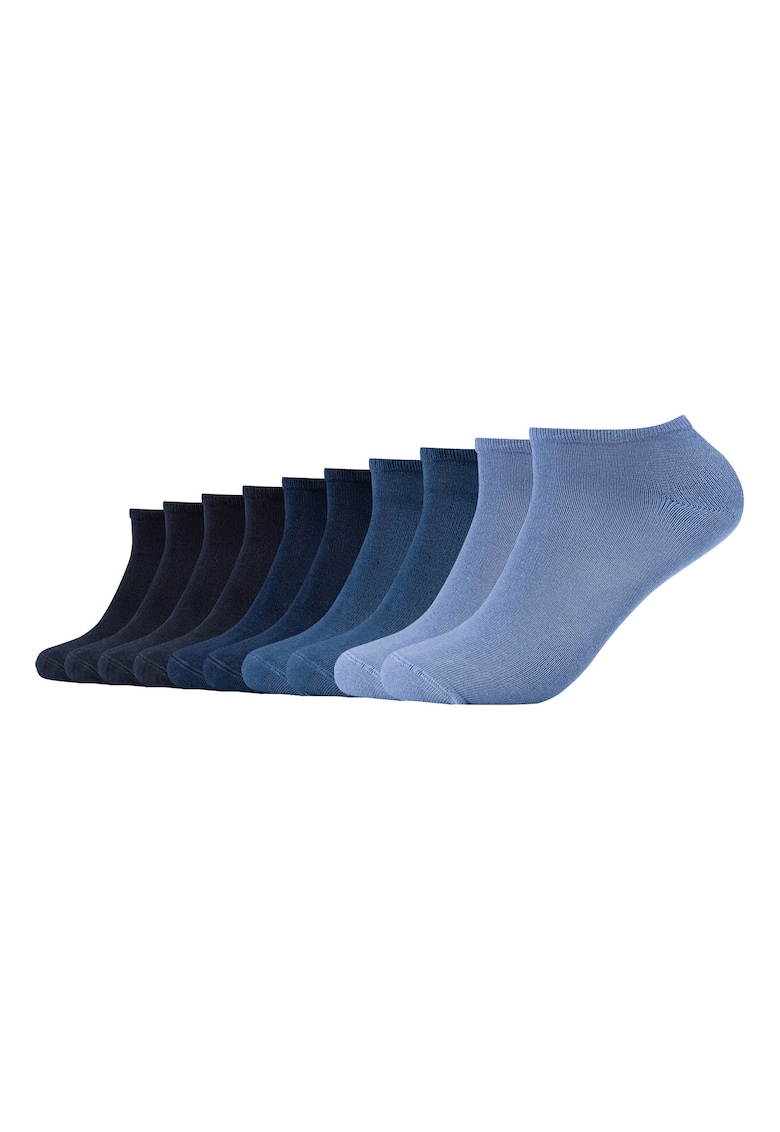 Set de sosete unisex pana la glezna - 10 perechi - Albastru