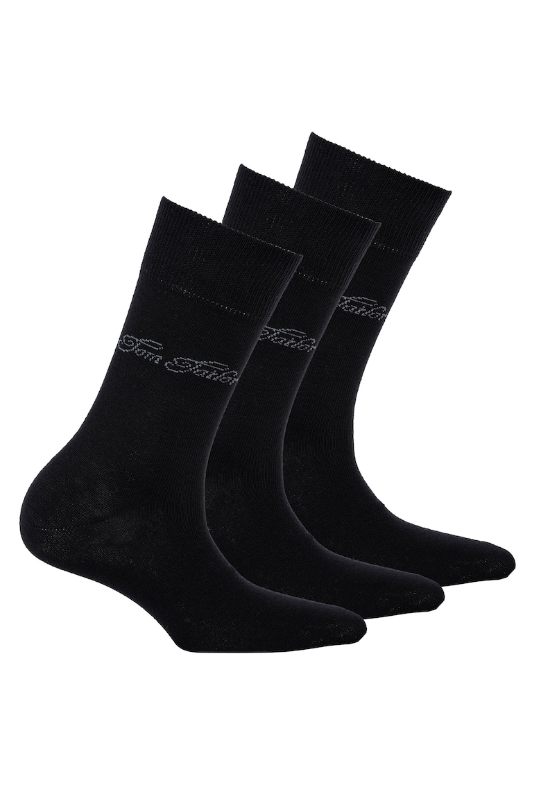 Set de sosete lungi - 3 perechi - Negru stins