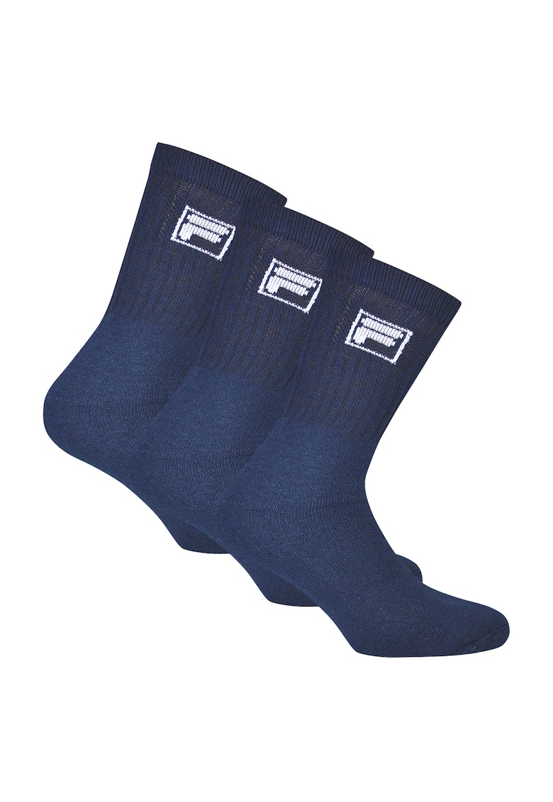 Set de sosete lungi unisex - 3 perechi - Albastru