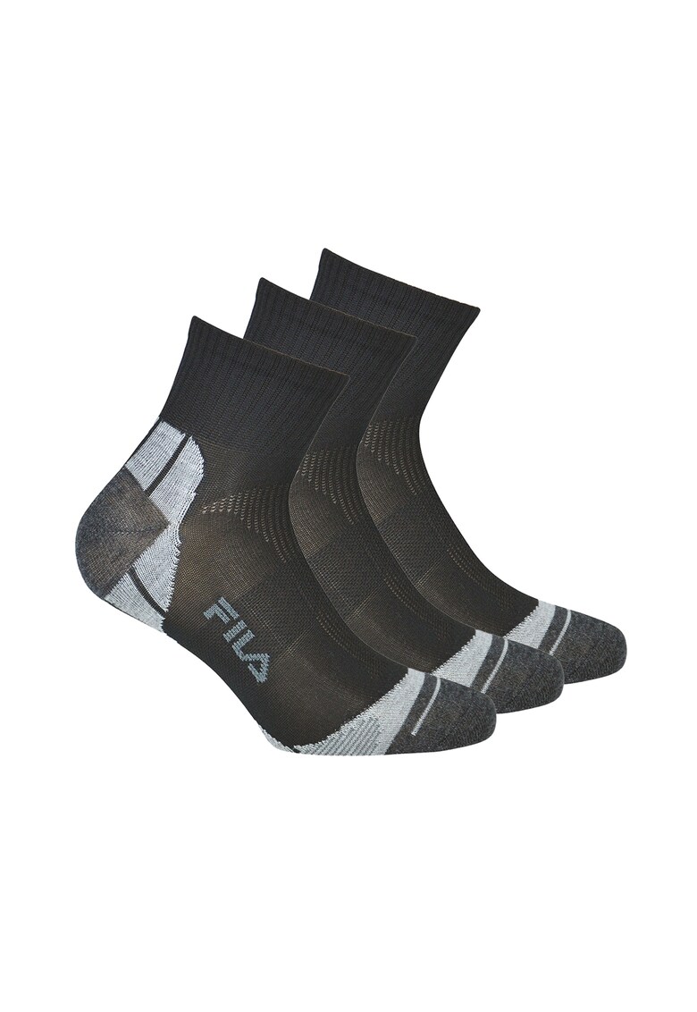 Set de sosete scurte unisex - 3 perechi - Negru
