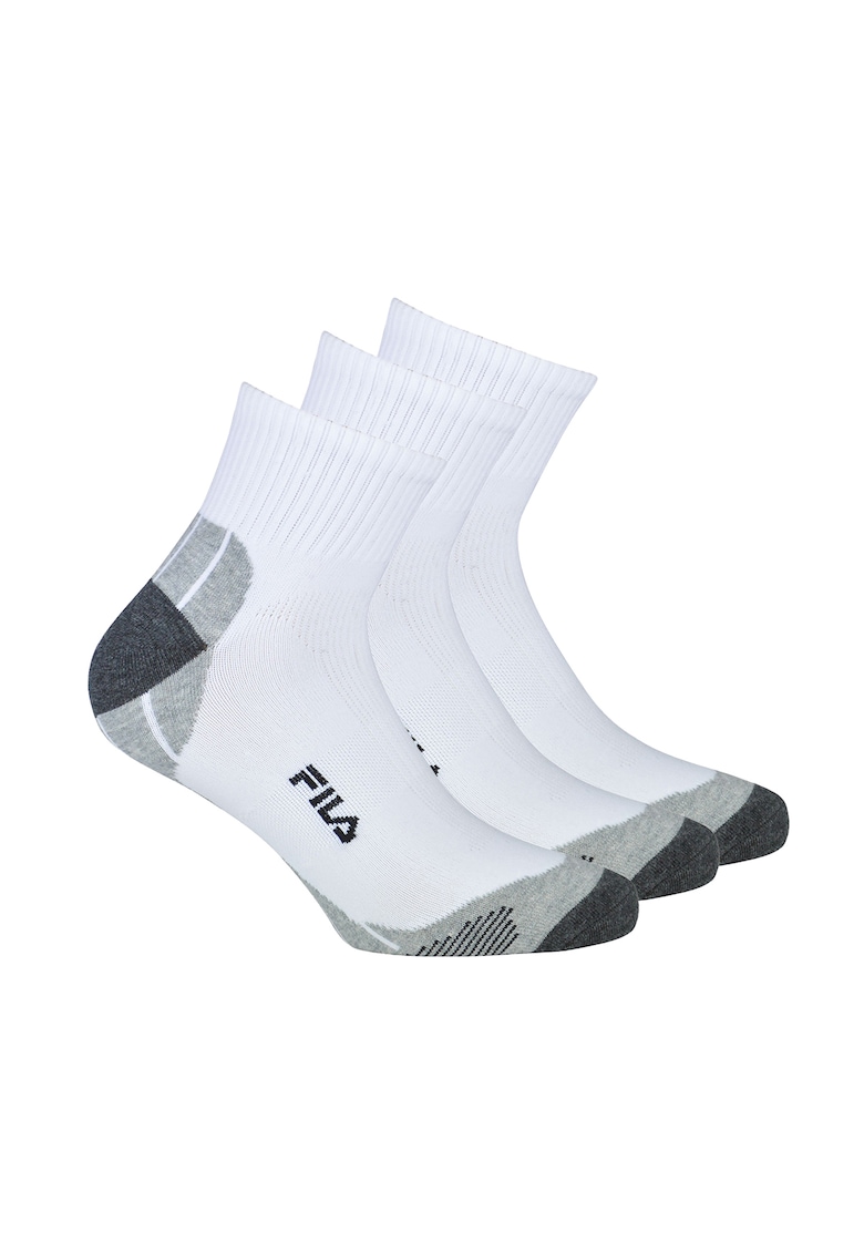 Set de sosete scurte unisex - 3 perechi - Alb