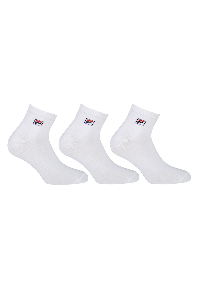 Set de sosete lungi unisex - 3 perechi - Alb