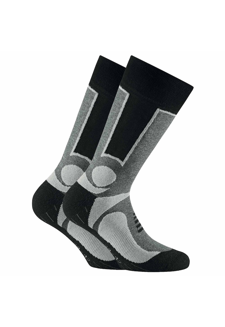 Set de sosete unisex pentru trekking - 2 perechi - Gri