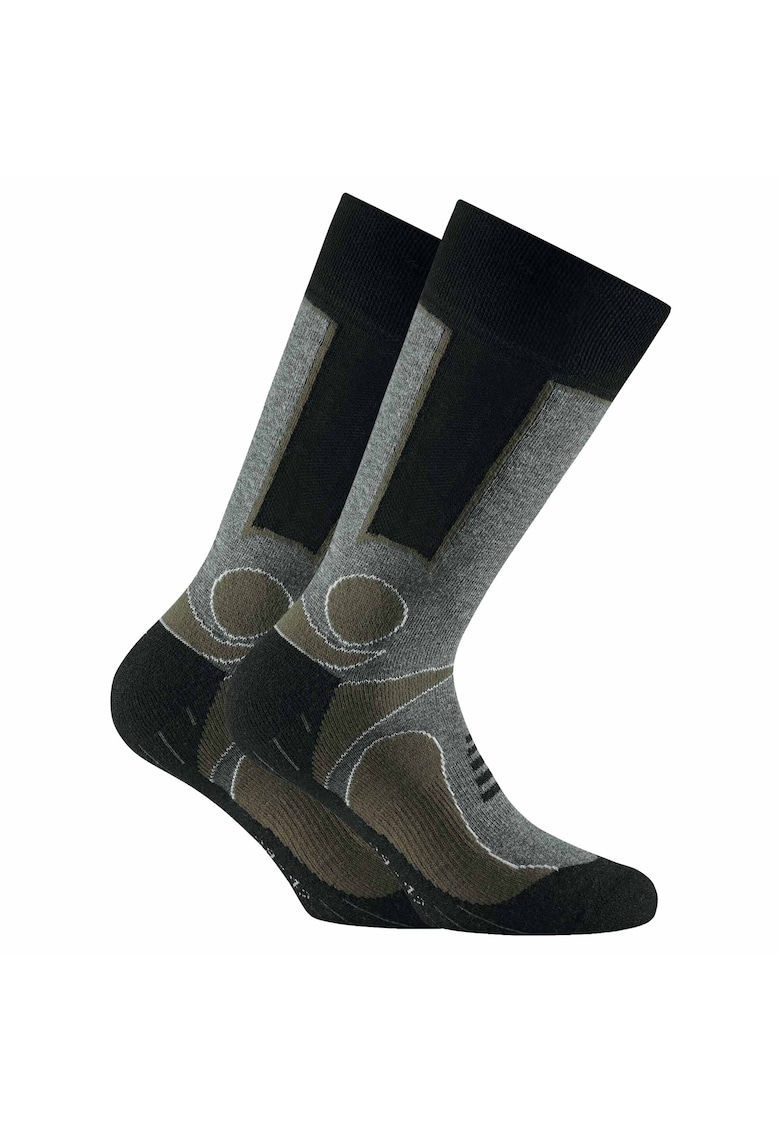 Set de sosete unisex pentru trekking - 2 perechi - Kaki