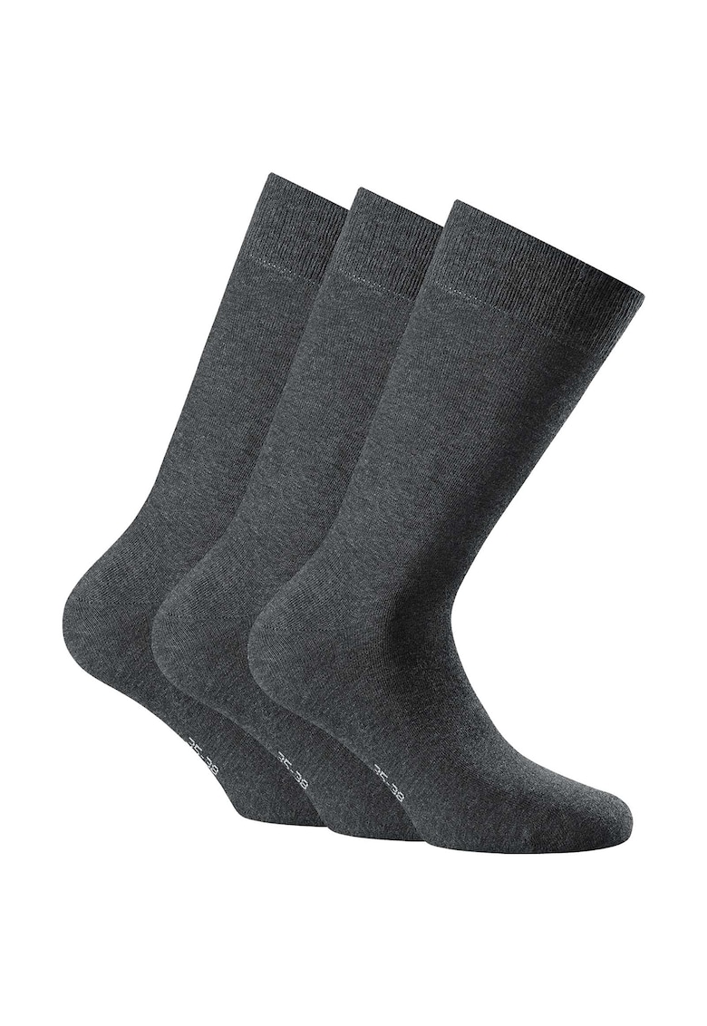 Set de sosete unisex lungi - 3 perechi - Gri antracit