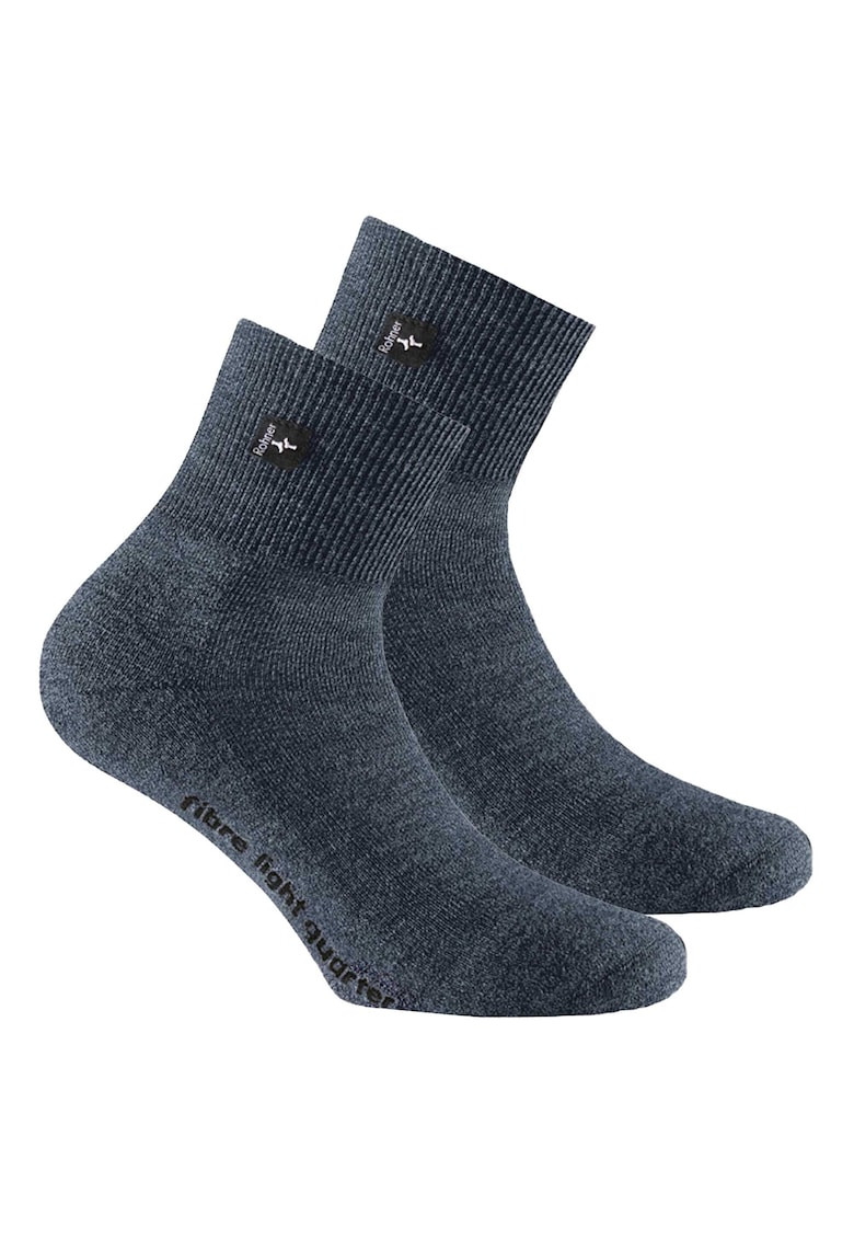 Sosete scurte unisex din amestec de lana pentru trekking - Albastru