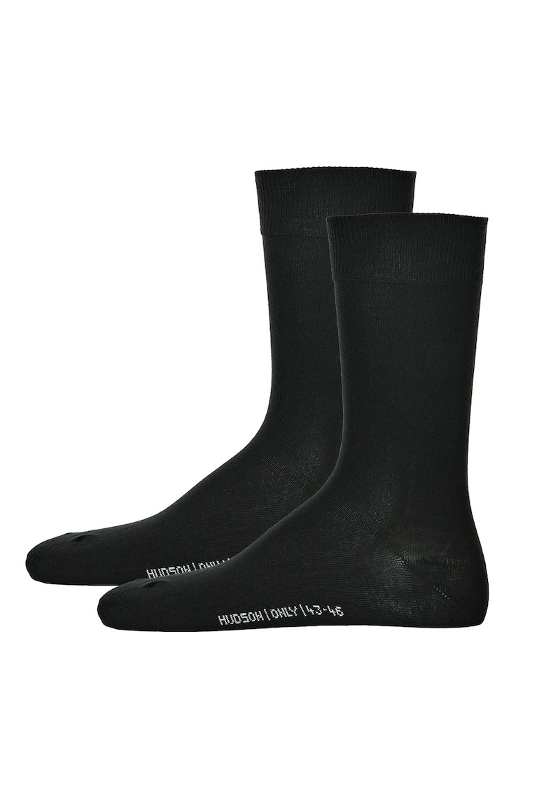 Set de sosete lungi cu model uni - 2 perechi - Negru