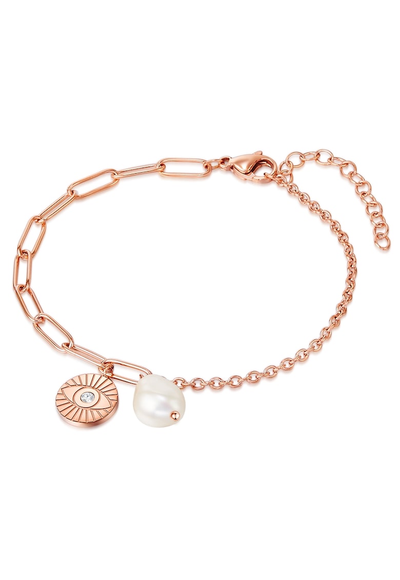 Bratara placata cu aur de 18K - Auriu rose