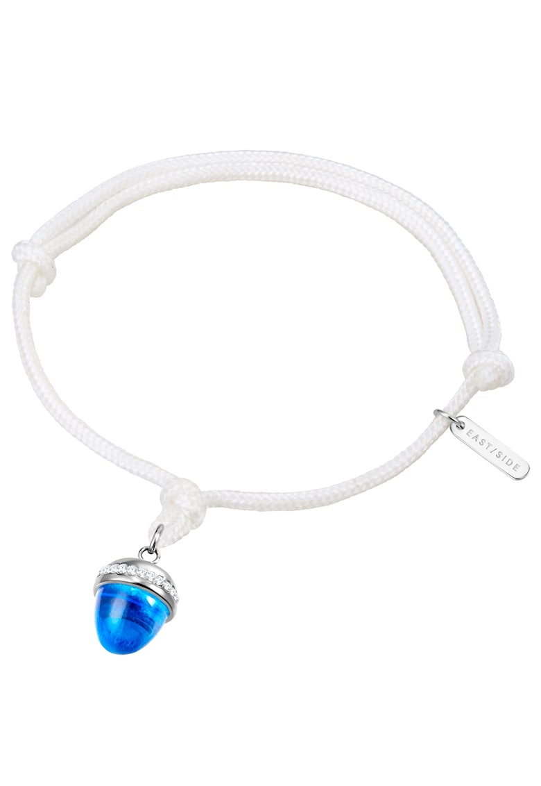 Bratara cu talisman din cristal - Alb