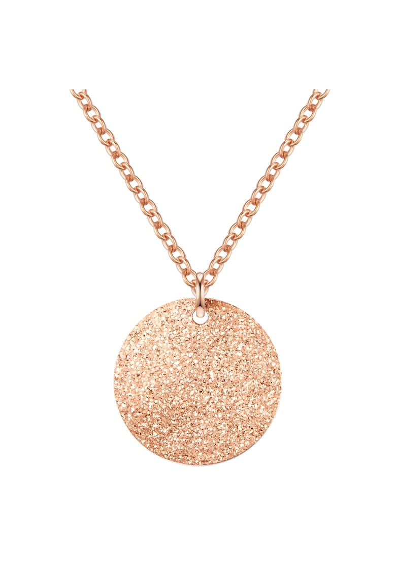 Colier placat cu aur de 14K si cu detaliu stralucitor - Auriu rose