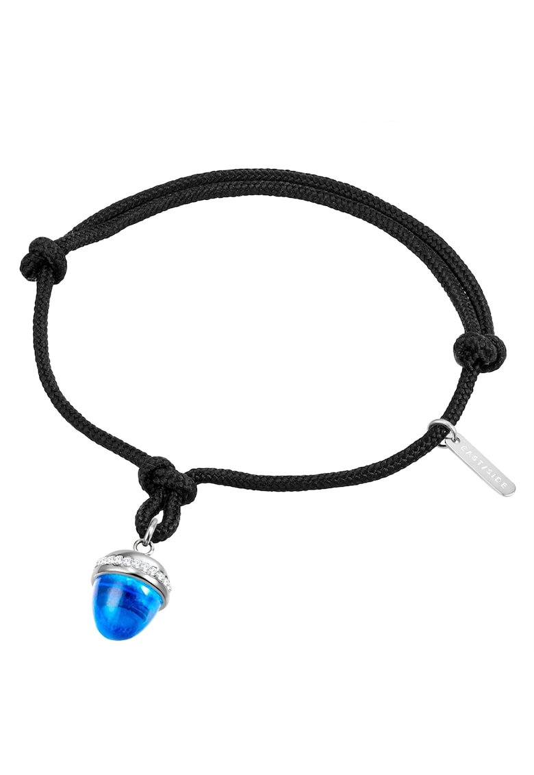 Bratara cu talisman din cristal - Negru