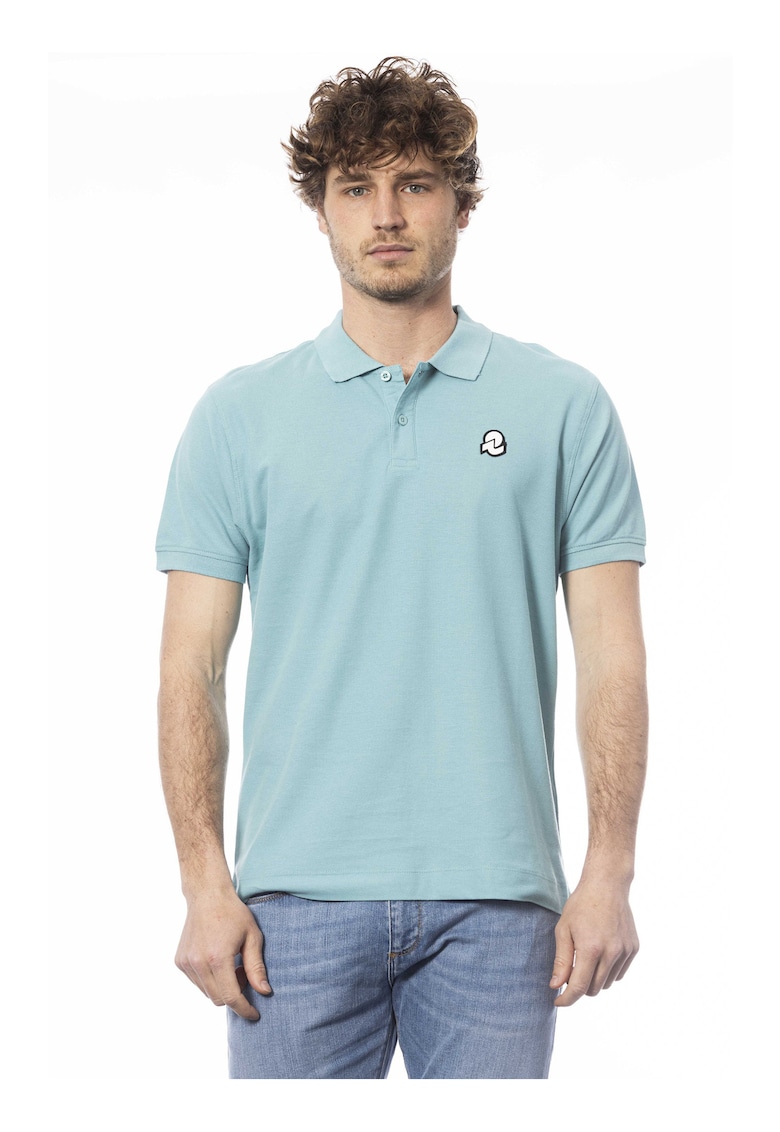 Oferte la Tricou polo de bumbac pique - Albastru azur