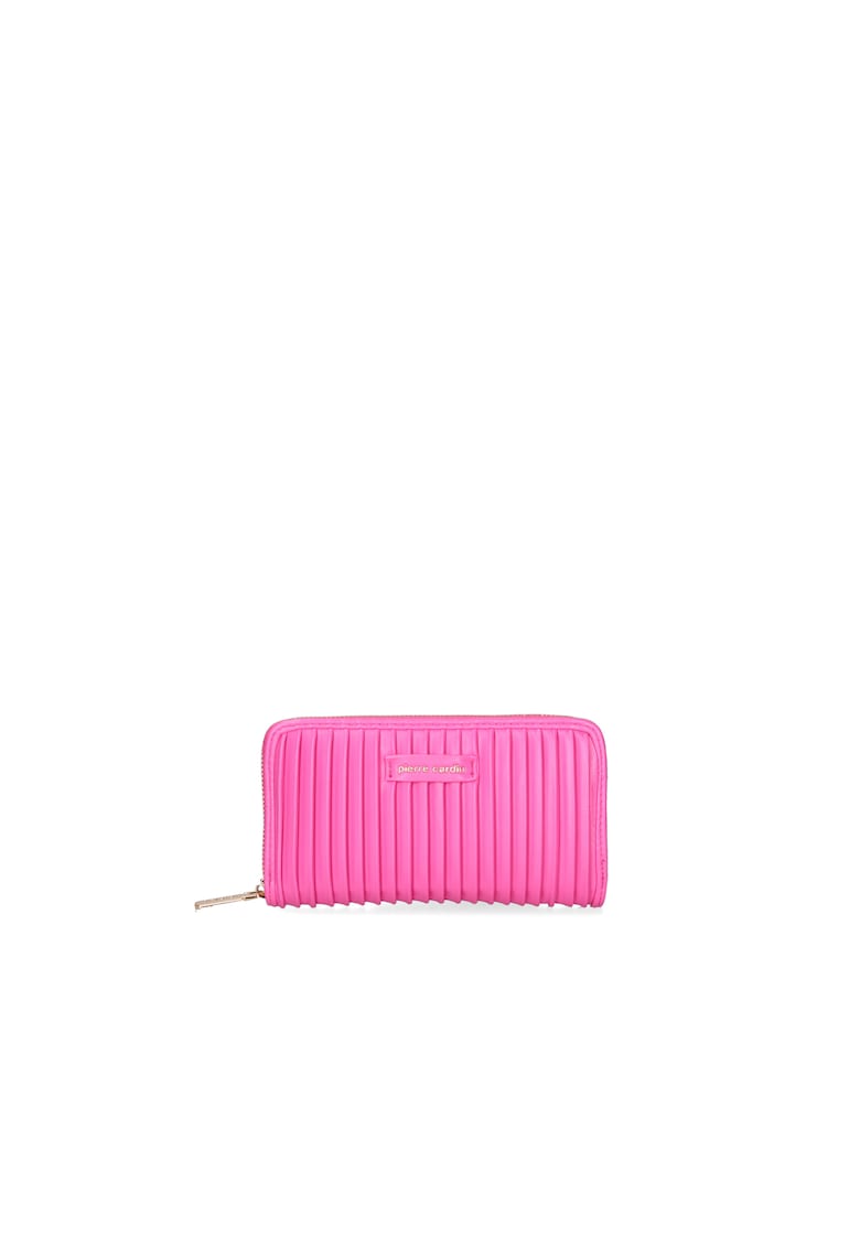 Oferte la Portofel de piele ecologica cu fermoar - Fucsia