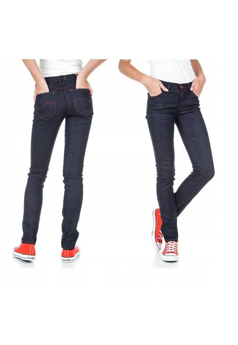 Oferte la Blugi Dama -  Jade Seasonal - W24-L31 - Bumbac - Fermoar - Lungi - Talie Medie - 5 Bunzuare - High-Quality - Albastru