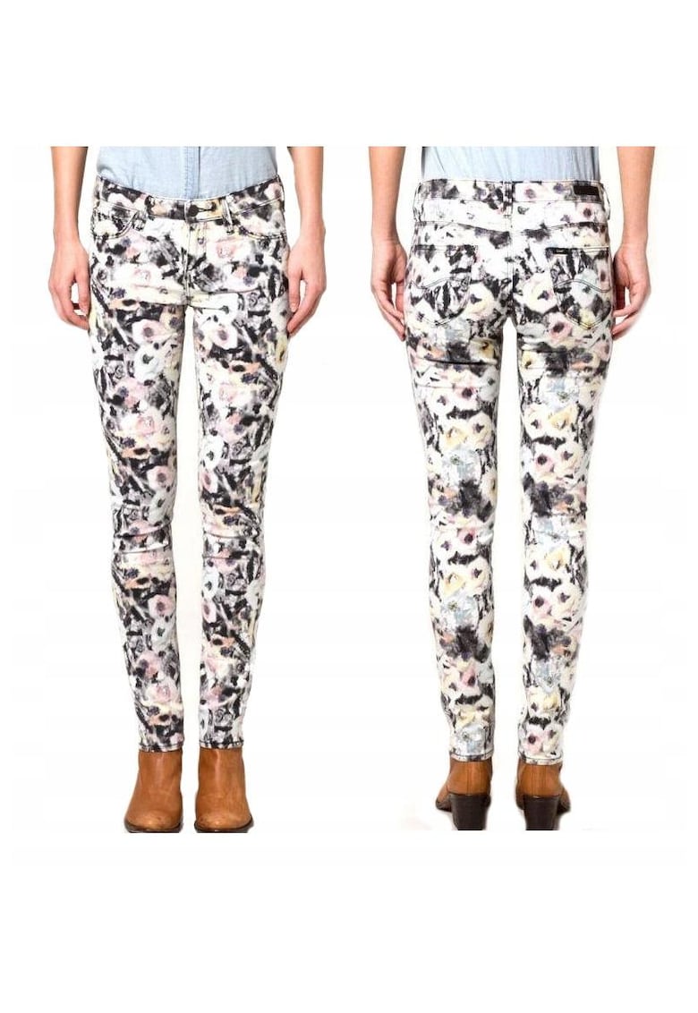 Oferte la Blugi Dama -  Scarlett - W25-L33 - Bumbac - Fermoar - Lungi - Talie Medie - 5 Bunzuare - High-Quality - Multicolor