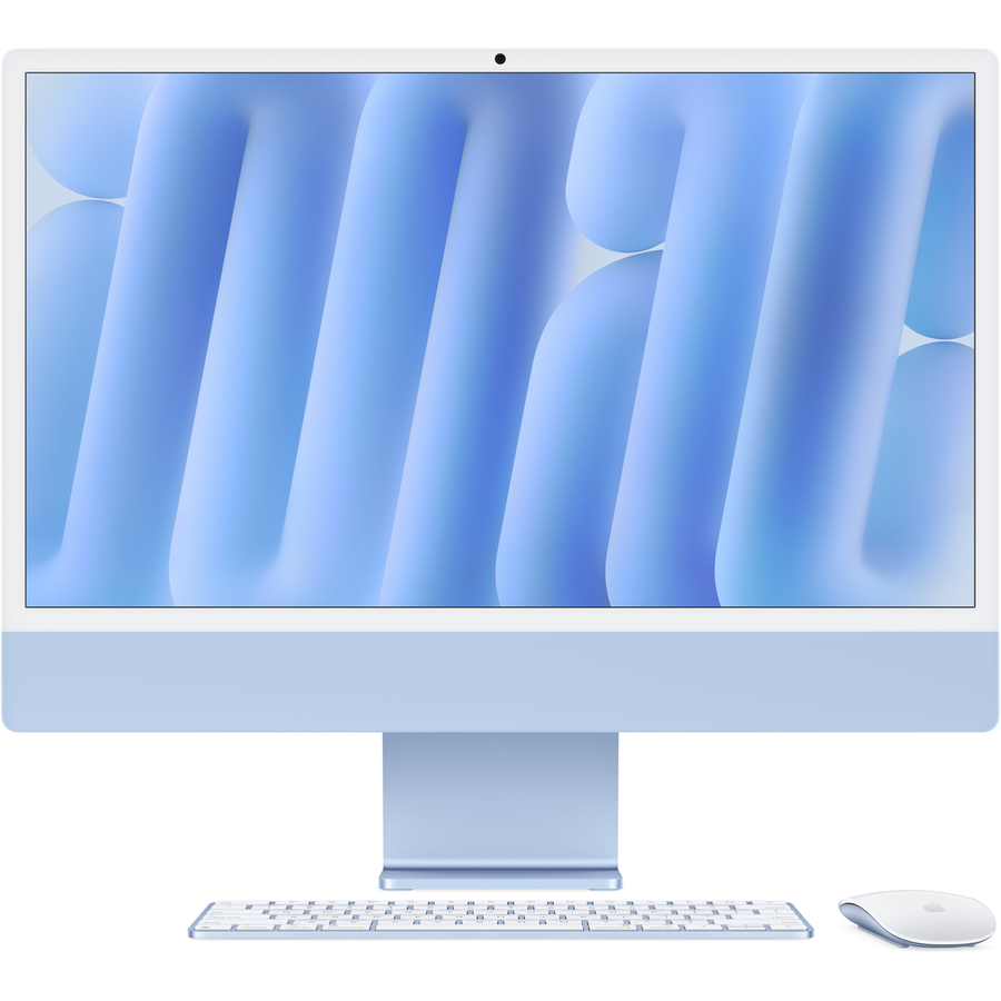 Sistem All in One iMac 24 inch IPS M4 10-Core 16GB 256GB SSD macOS Blue