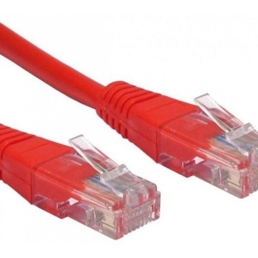 PATCH CORD  UTP SPACER Cat5e,  0.5m,  rosu, SP-PT-CAT5-0.5M-R