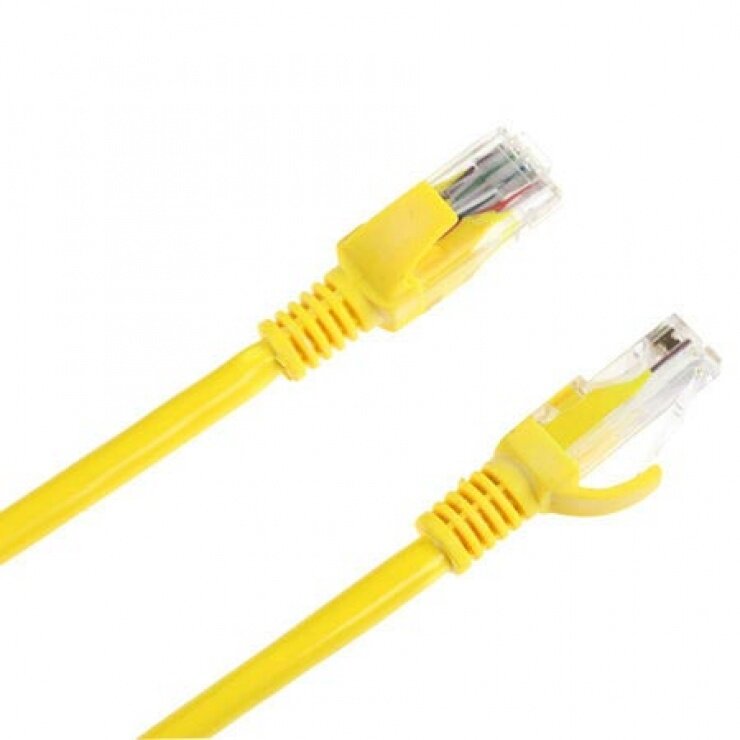 PATCH CORD  UTP SPACER Cat5e, 10m,  galben, SP-PT-CAT5-10M-Y