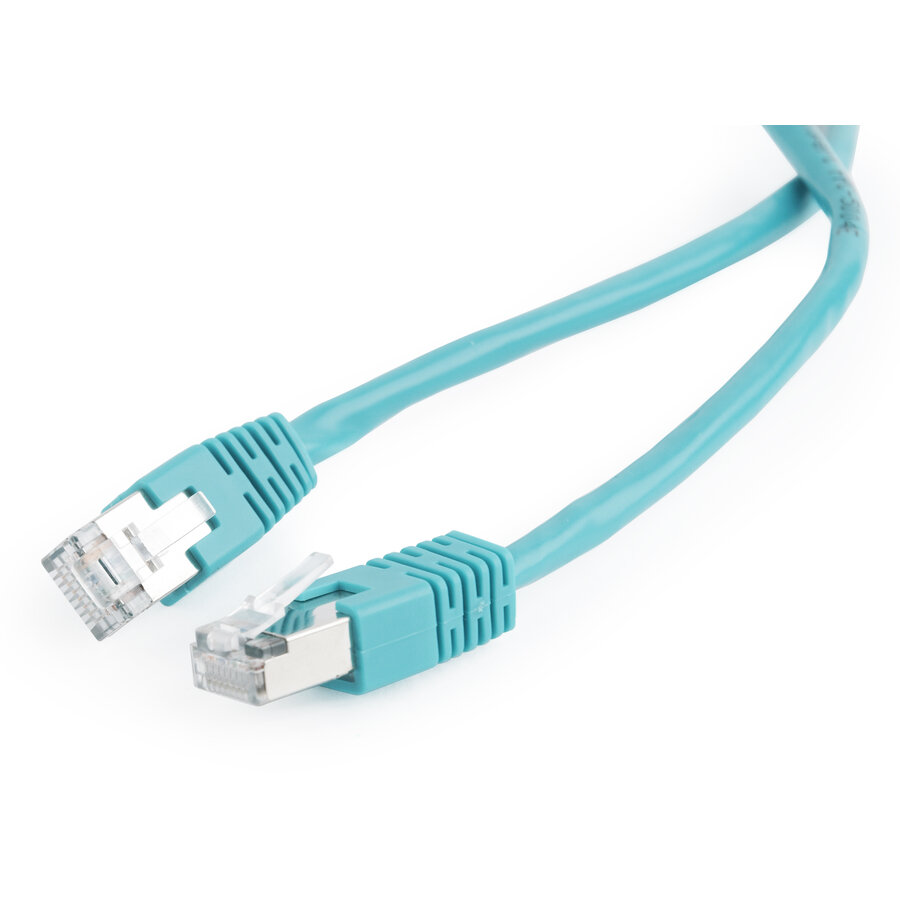GEMBIRD PP22-0.5M/G Gembird patchcord RJ45, cat.5e, FTP, 0.5m, green