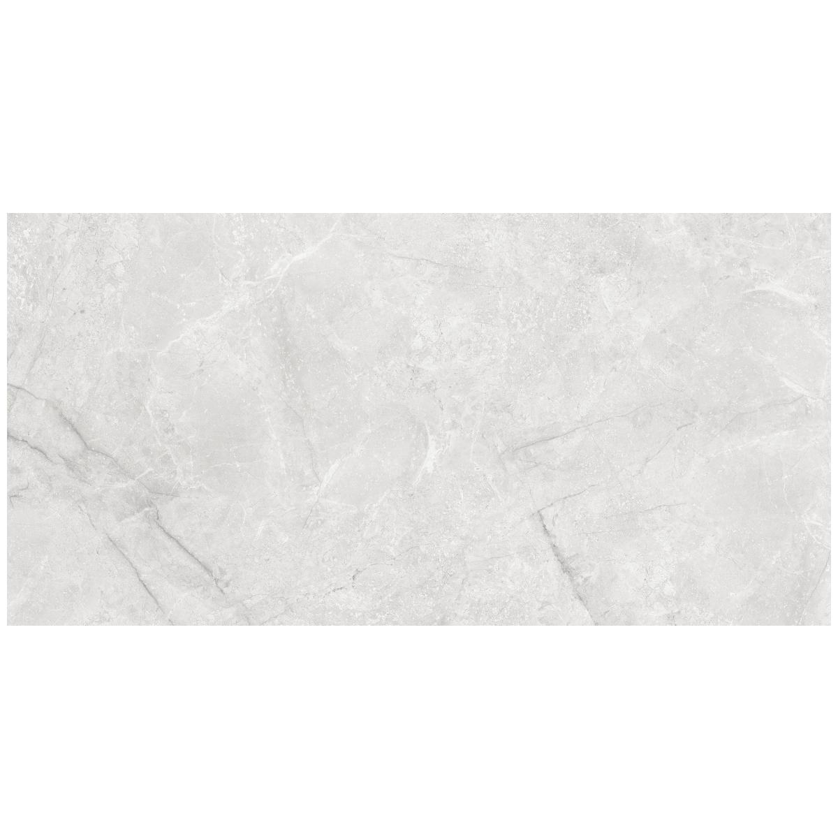 Gresie exterior/interior Makrana White, rectificata, portelanata, lucios, PEI III, piatra, gri, 120 x 60 cm
