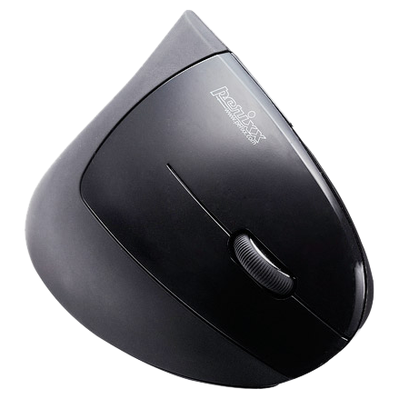 Mouse Perimice713, optic, wireless, 2000 dpi, vertical, negru