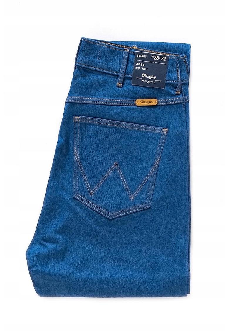 Oferte la Blugi Dama -  Jess - W28-L32 US - Bumbac - Fermuar - Dungi Lungi - 5 Buzunare 2 Mari 2 Medii Externe 1 Mic Intern - Talie Inalta - Albastru