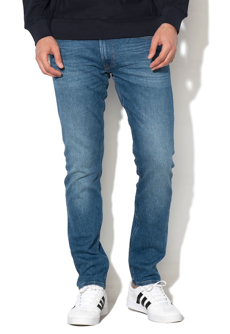 Oferte la Blugi slim fit cu aspect decolorat Luke - Albastru
