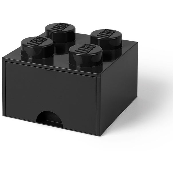 Cutie depozitare LEGO 2x2 cu sertar, negru (40051733)