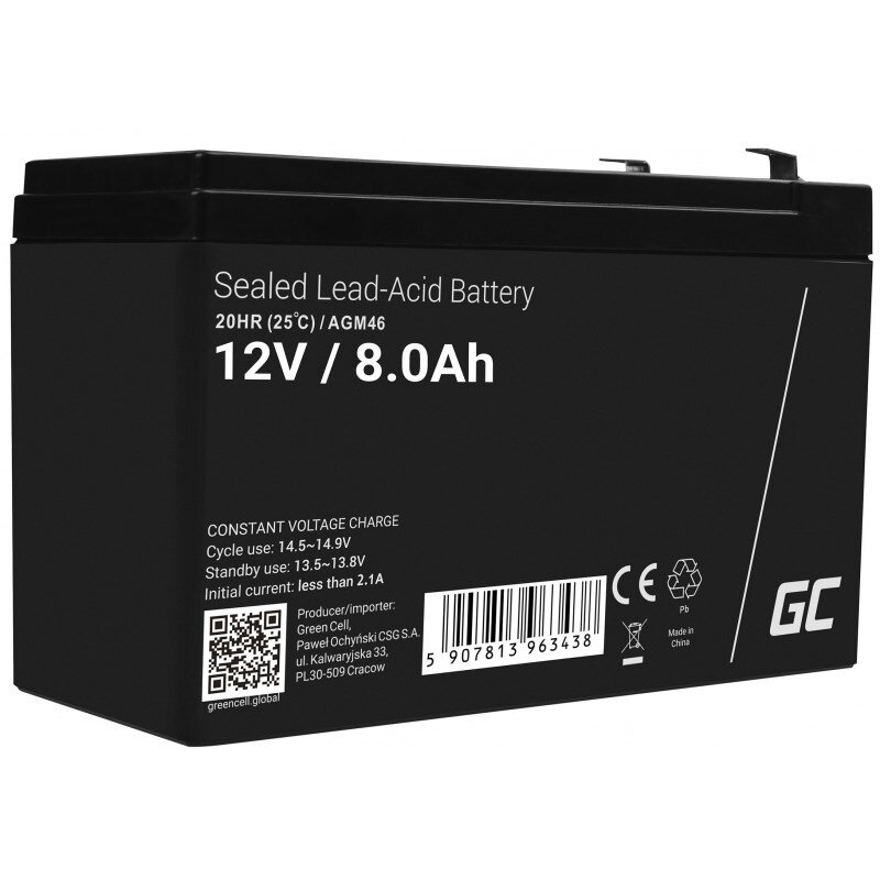 Baterie AGM46   Reincarcabila VRLA  8000mAh 12V  Negru