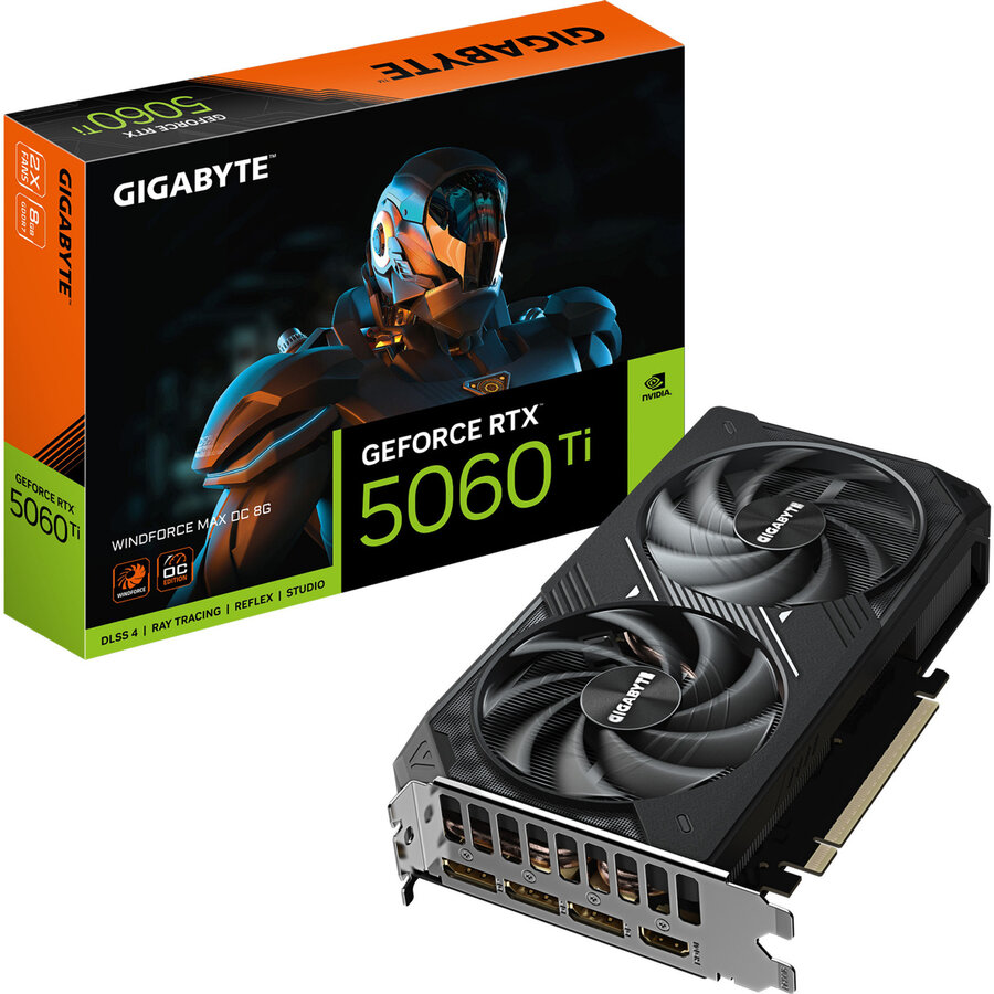 Placa Video GeForce RTX 5060 Ti WINDFORCE MAX OC 8GB GDDR7 128-bit DLSS 4.0
