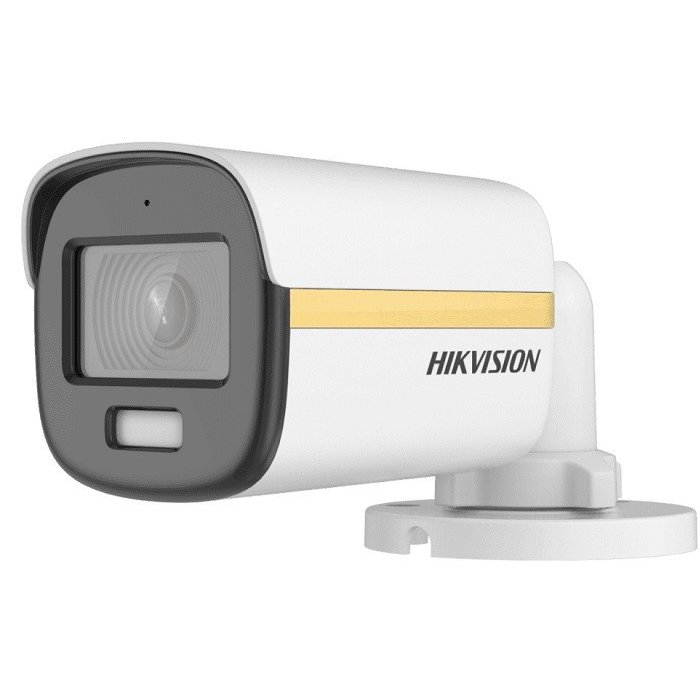 Camera TurboHD Full Color Hikvision DS-2CE12DF3T-LFS, 2MP, lentila 2.8mm, lumina alba 40m, microfon, WDR 130dB, IP67
