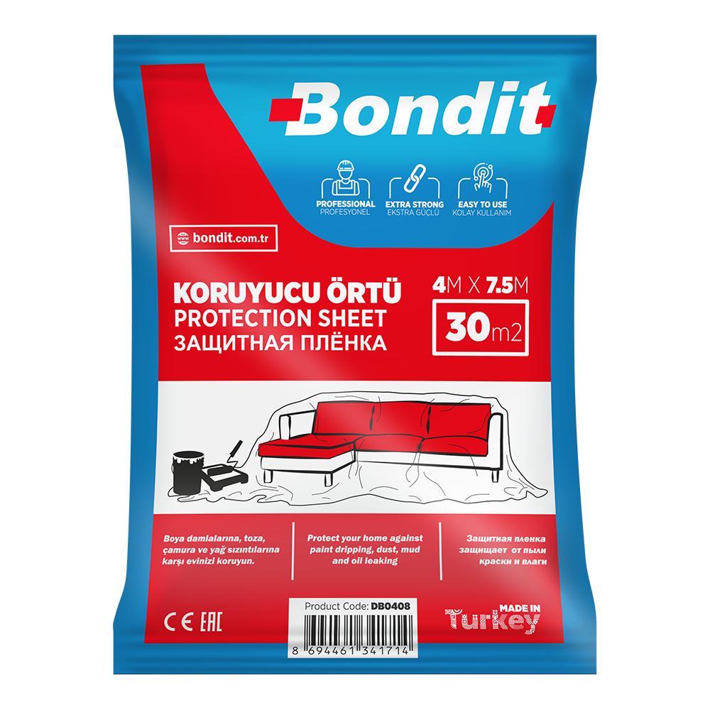Folie de protectie pentru zugravit Bondit AKTEK, polietilena 7.5 x 4 m