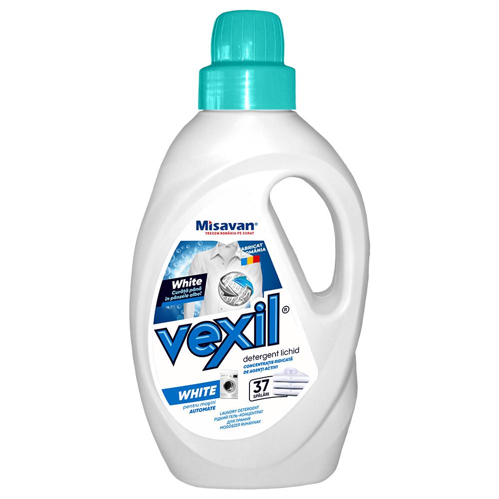 Detergent lichid pentru rufe albe Vexil White, 1.5 l, 37 spalari