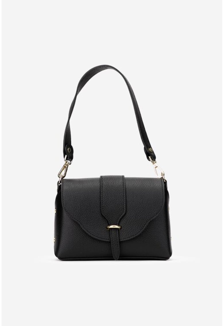 Oferte la Geanta dama din piele texturata2 - Negru