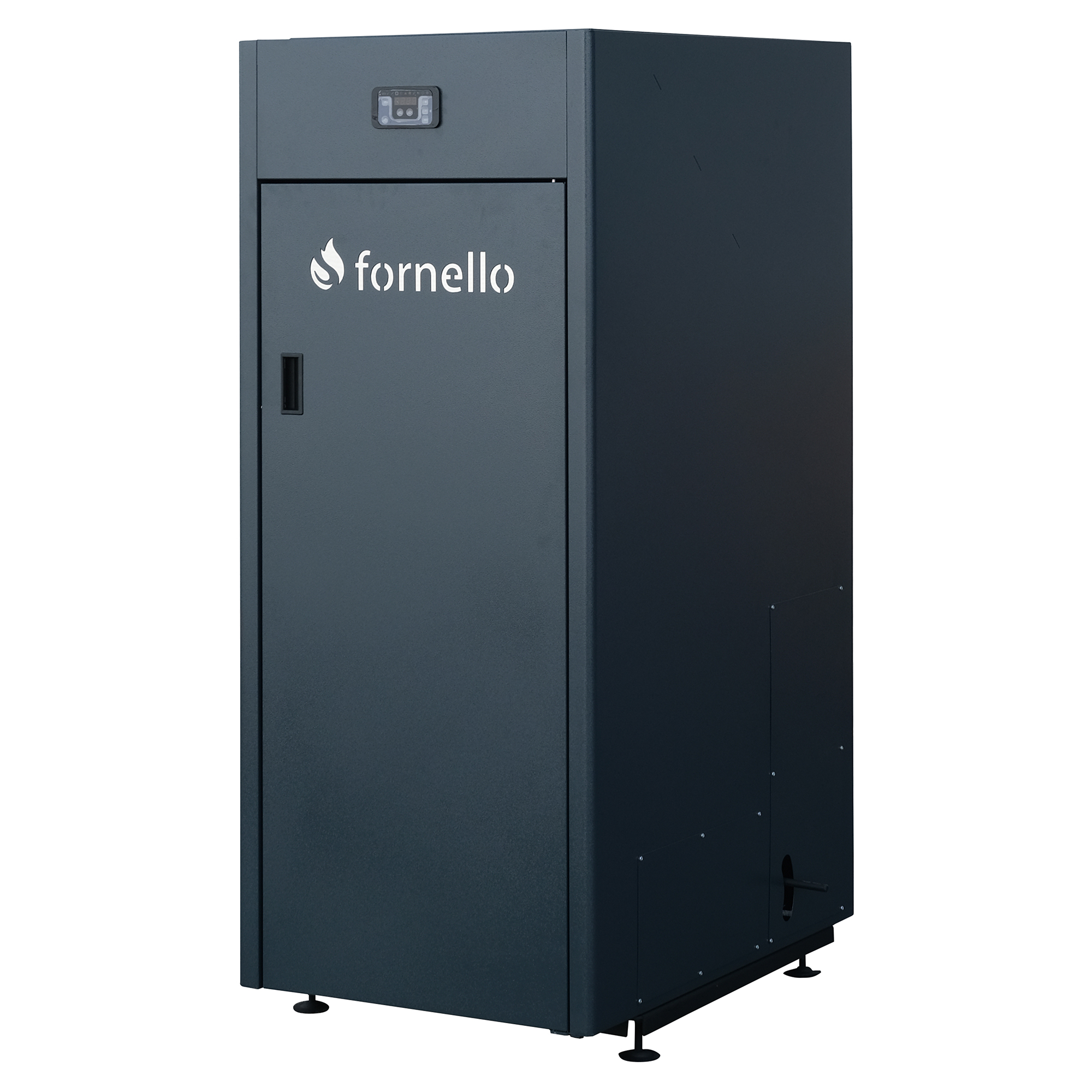 Pachet Centrala pe peleti Fornello King Plus 25 KW boiler termostat aspirator kit evacuare fitinguri pompa de circulatie vas de expansiune supapa de siguranta automatizare rezervor pentru peleti 100 kg creuzet din fonta tiraj fortat